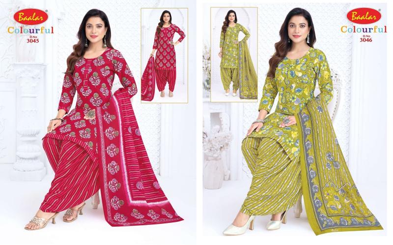 Baalar colourful vol 30 lucknowi dress material wholesalers in lucknow